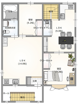 2階平面図