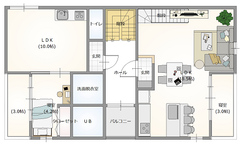 2階平面図