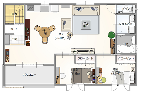 2階平面図